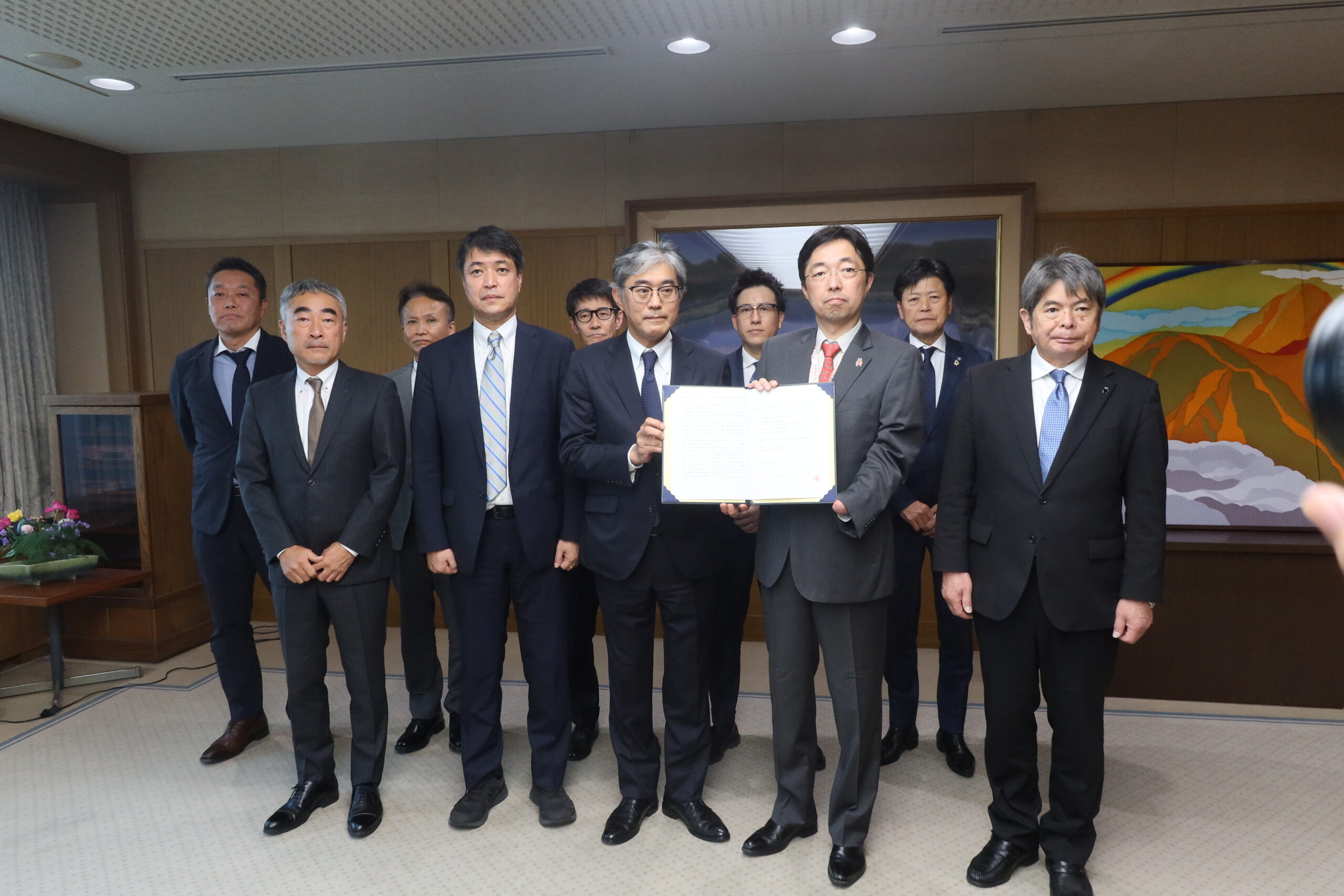 熊本県へインフラ等の整備に向けた要望書を提出しました